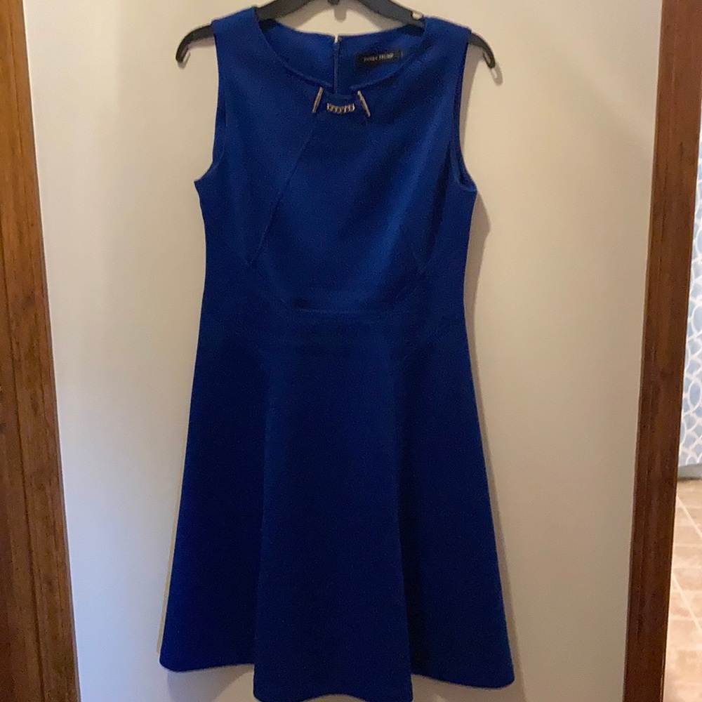Pretty fit and flare royal blue dress size 8